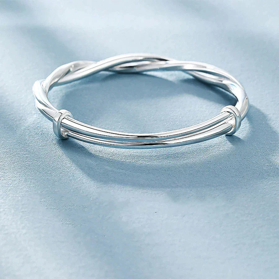 Bracciale in argento intrecciato
