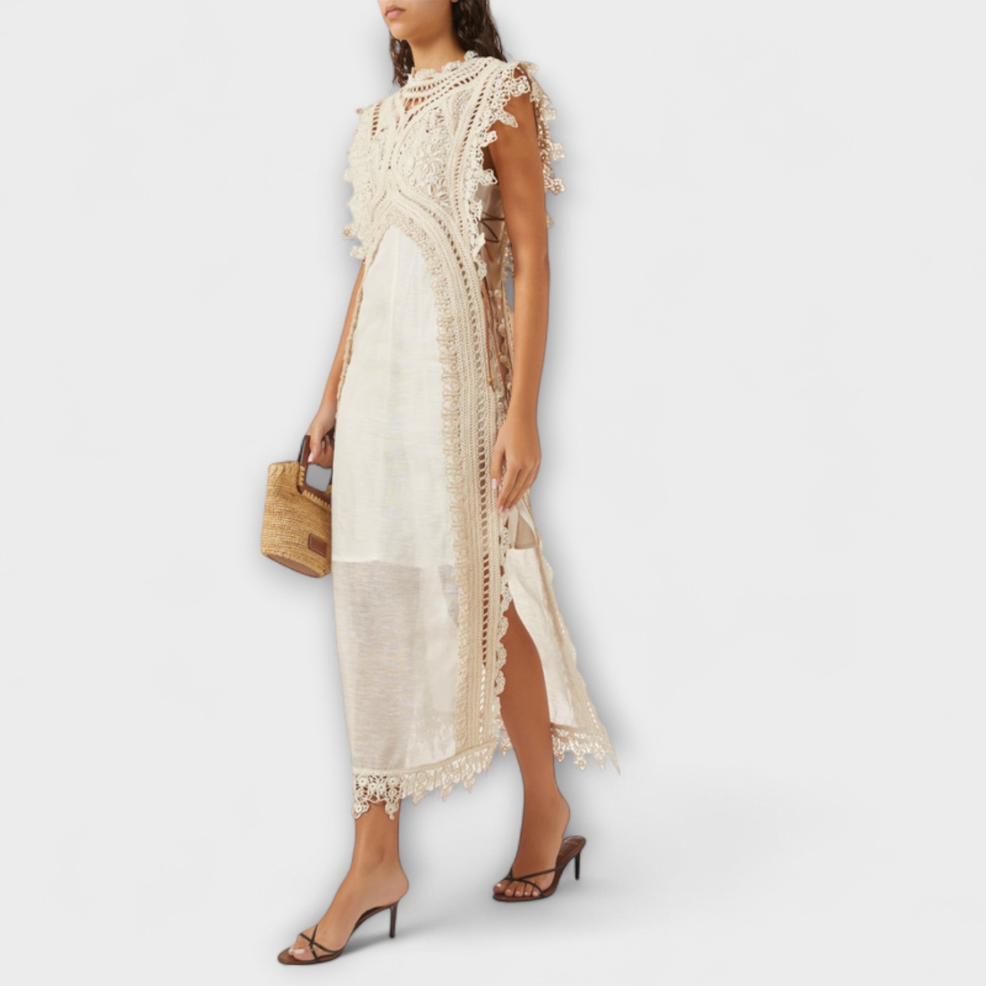 Mira - Abito Maxy in Organza Intrecciata