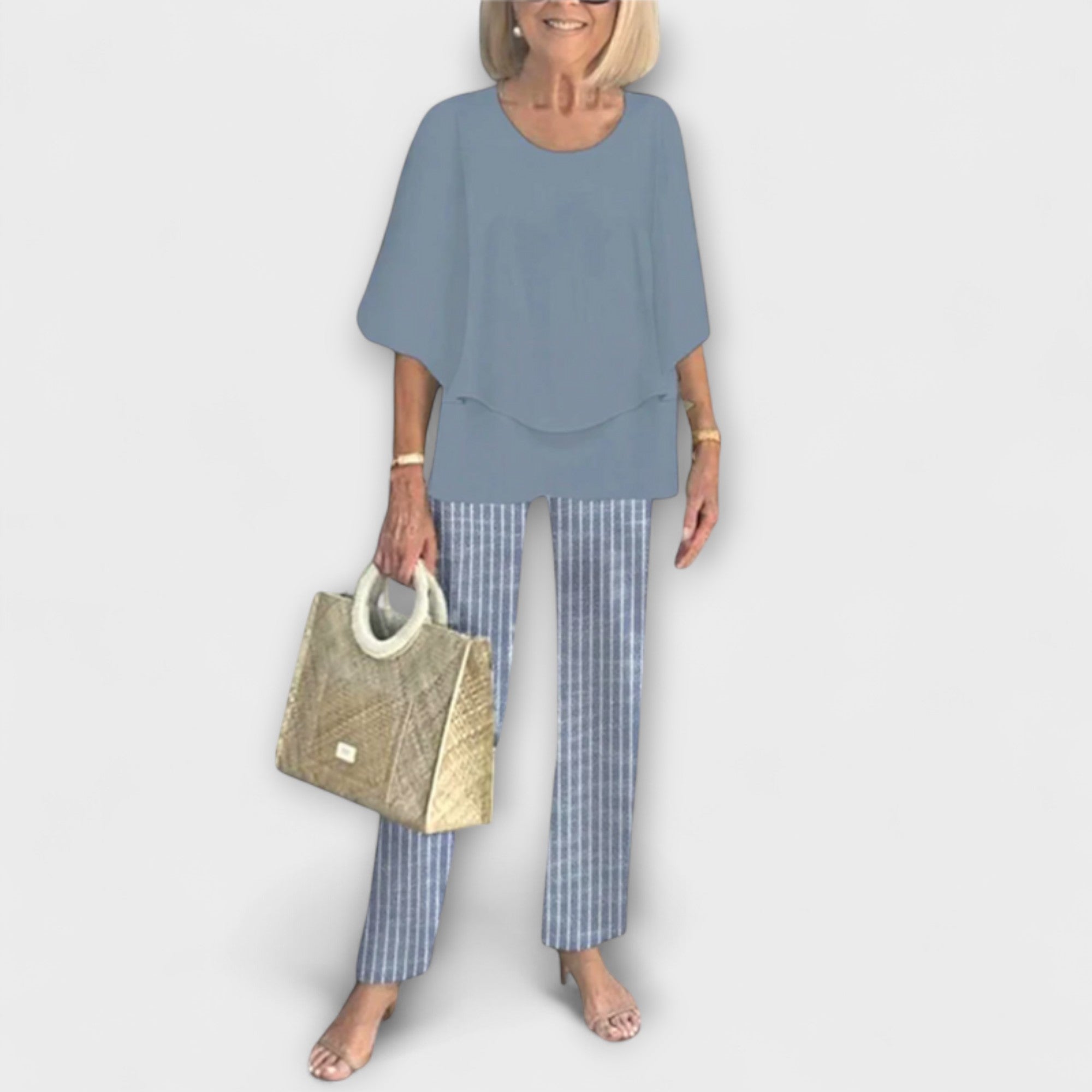 Rosamund - Set moderno con blusa comoda e pantaloni