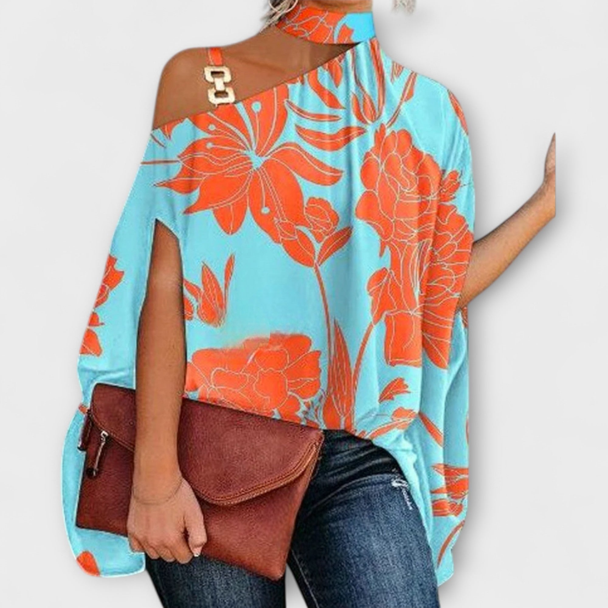 Blusa senza spalline per donne