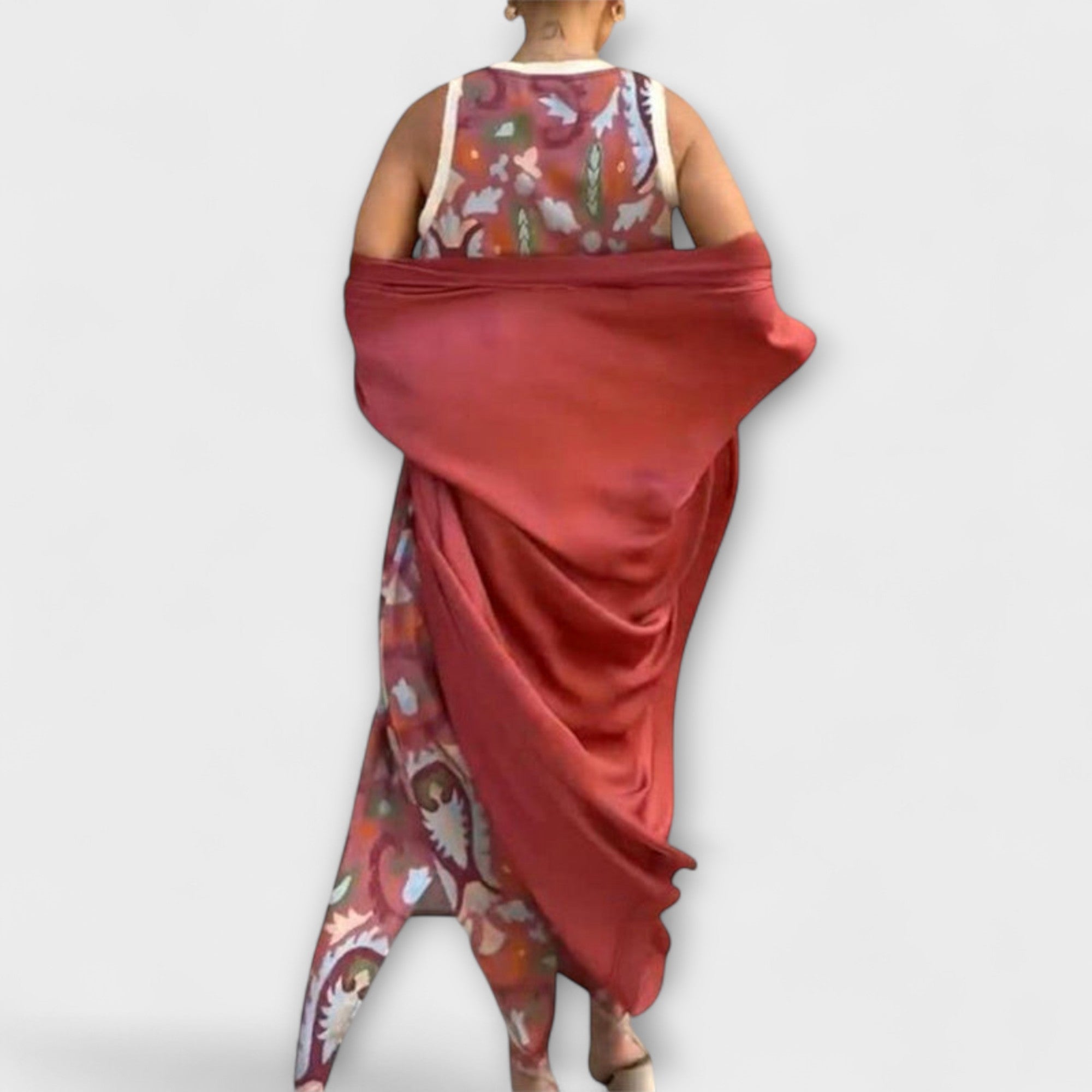 Selviane - Maxidress con cardigan abbinato