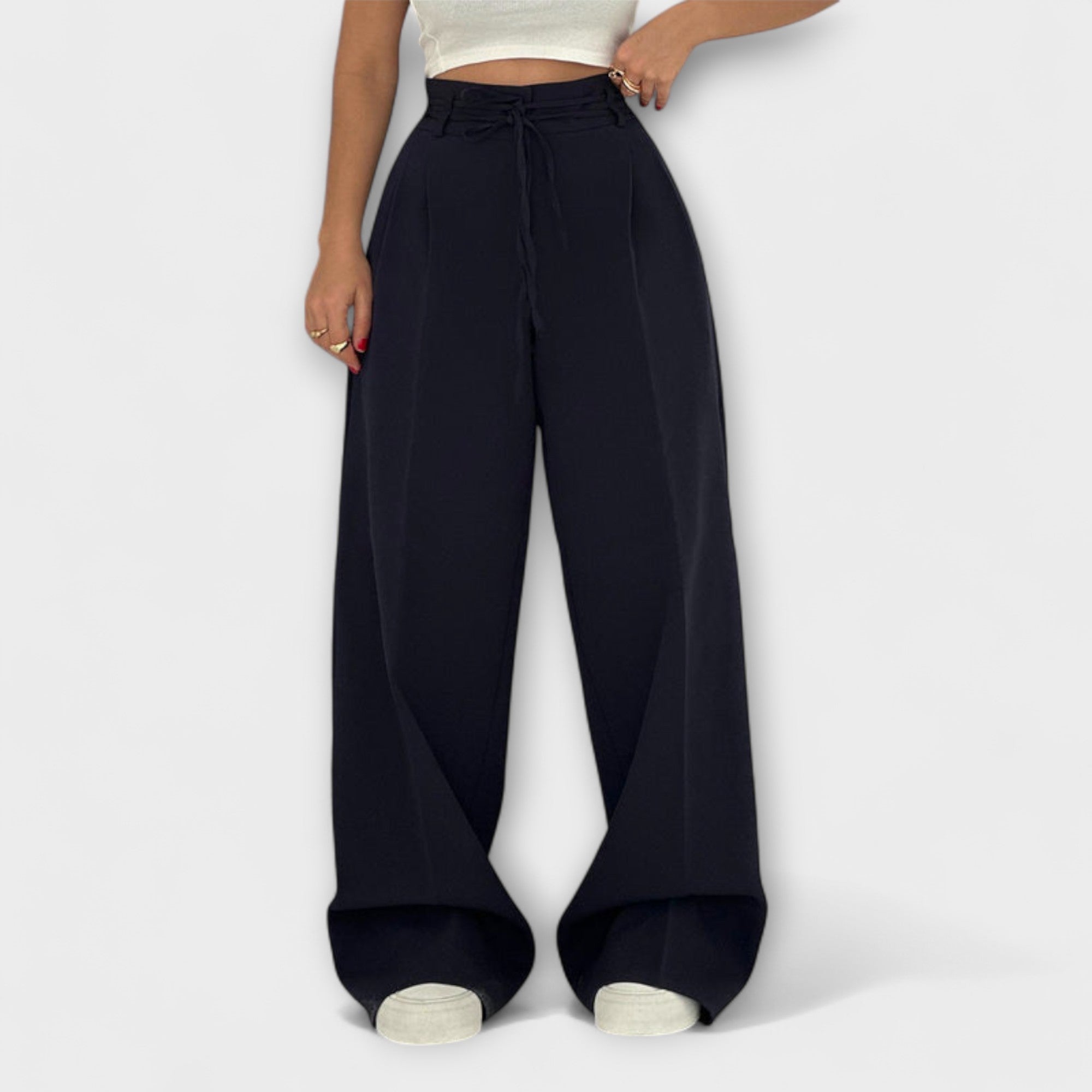 Jill - Pantaloni casual con lacci