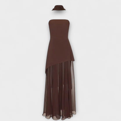 Goldie - Maxidress in chiffon