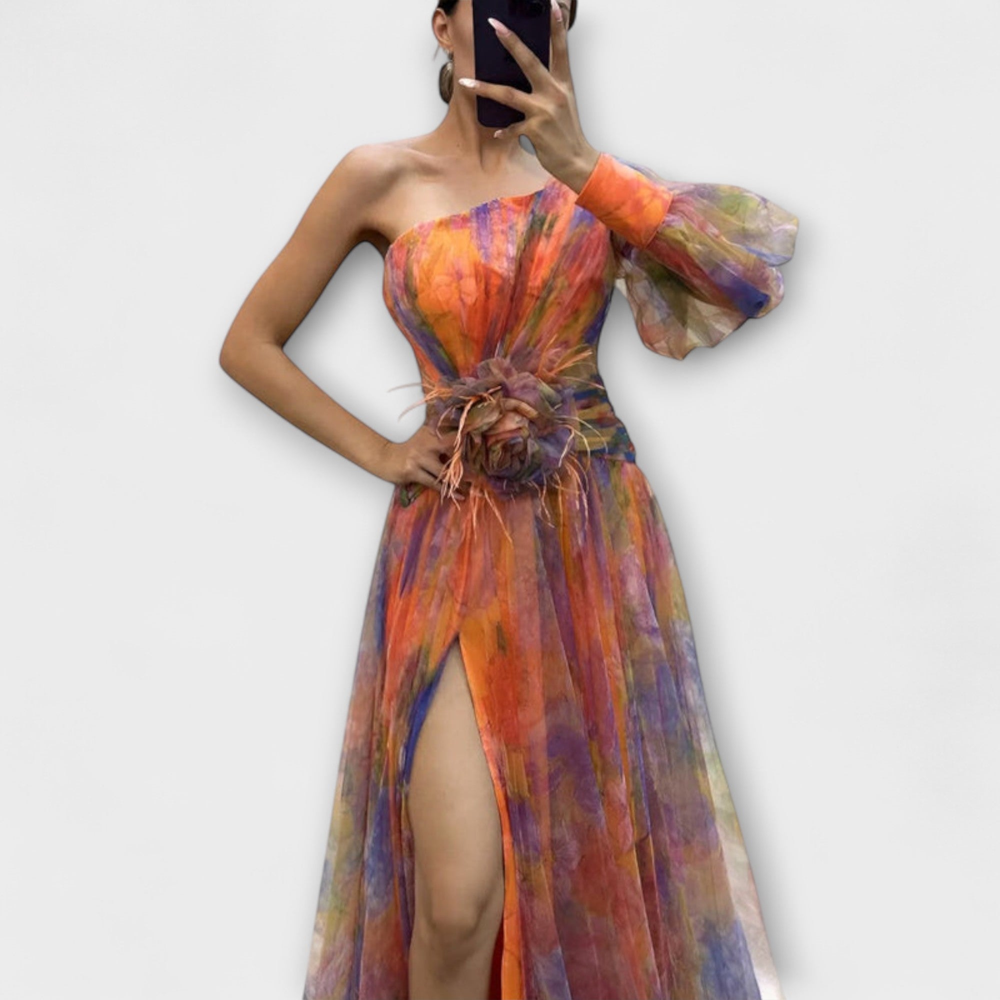 Minna – Abito Maxy Amelie Asimmetrico