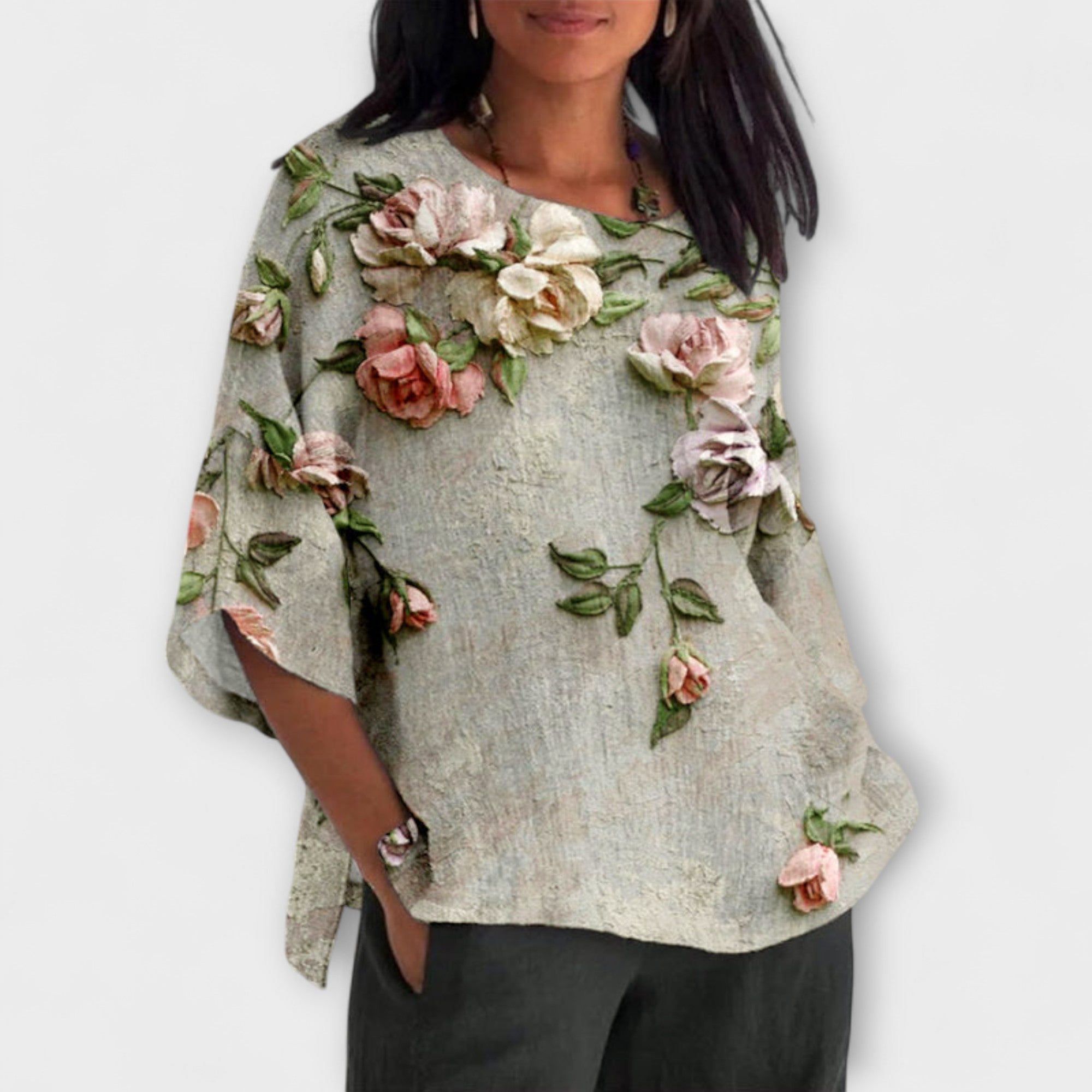 Amelia - Top con stampa floreale