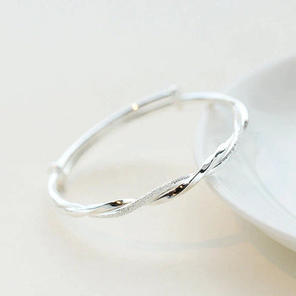 Bracciale in argento intrecciato