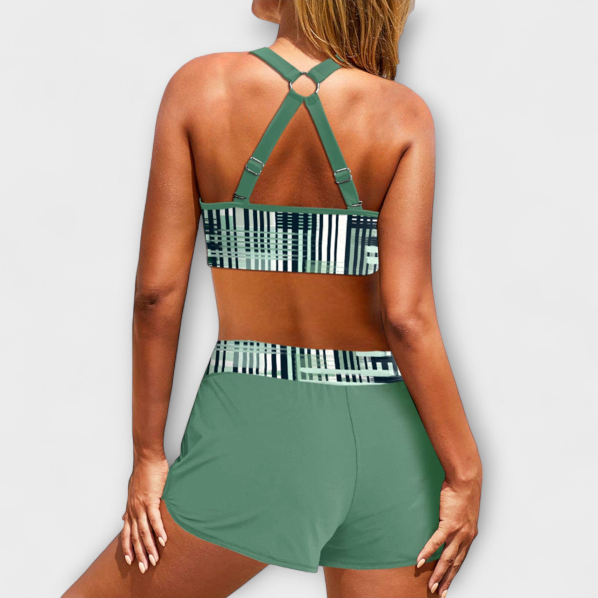Janelle - Bikini a Costine con Vita Alta