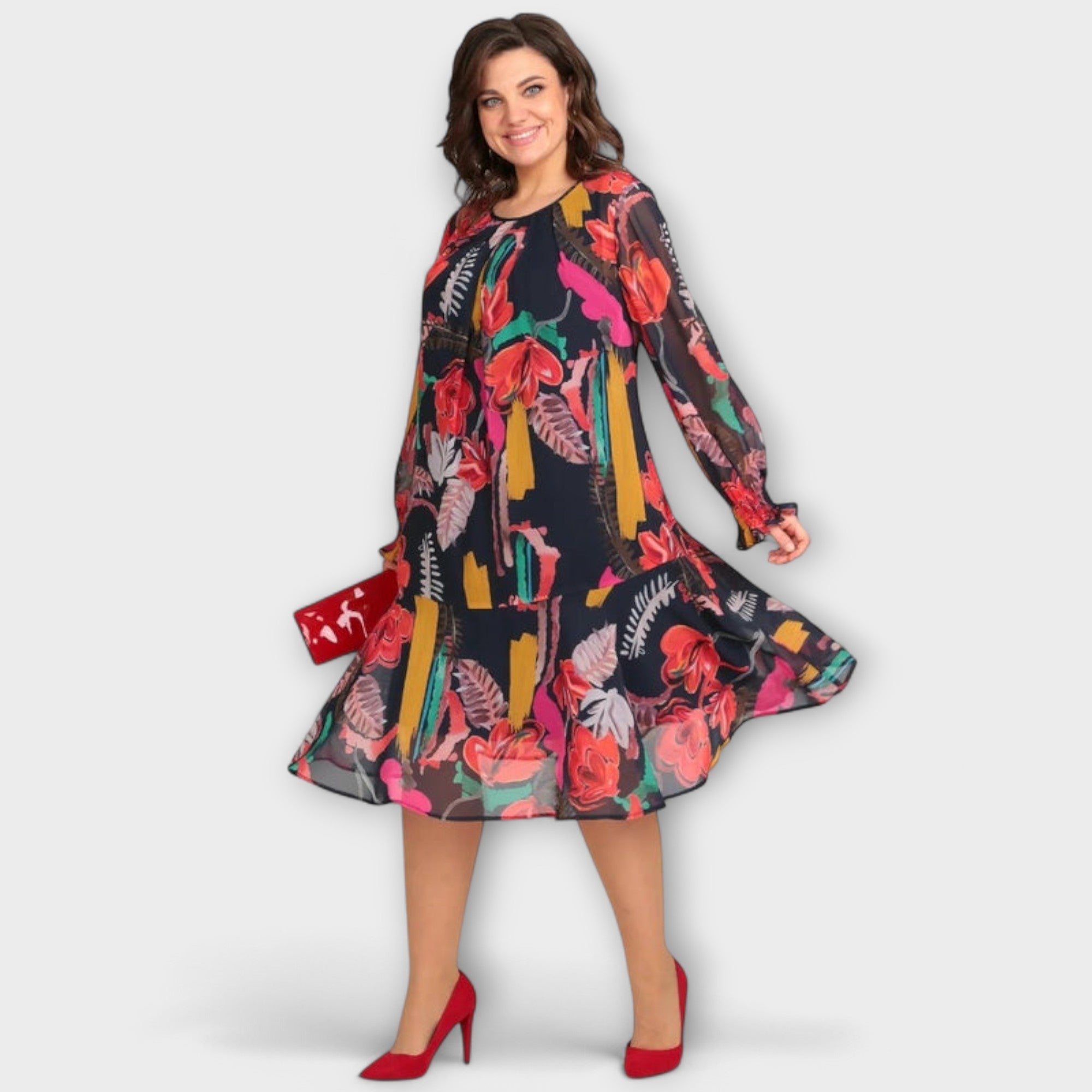 Caroline - Abito elegante in taglie forti per il massimo comfort