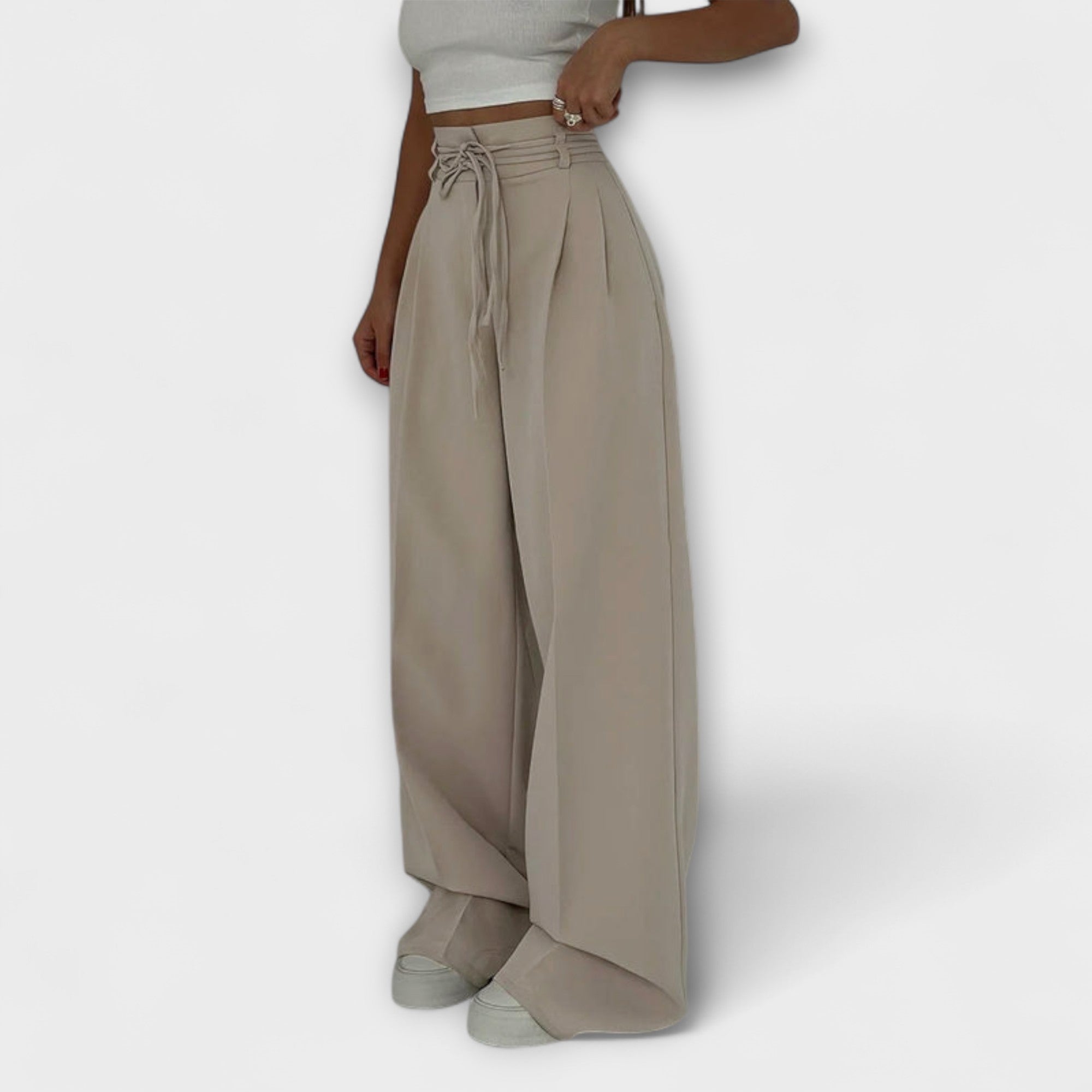 Jill - Pantaloni casual con lacci