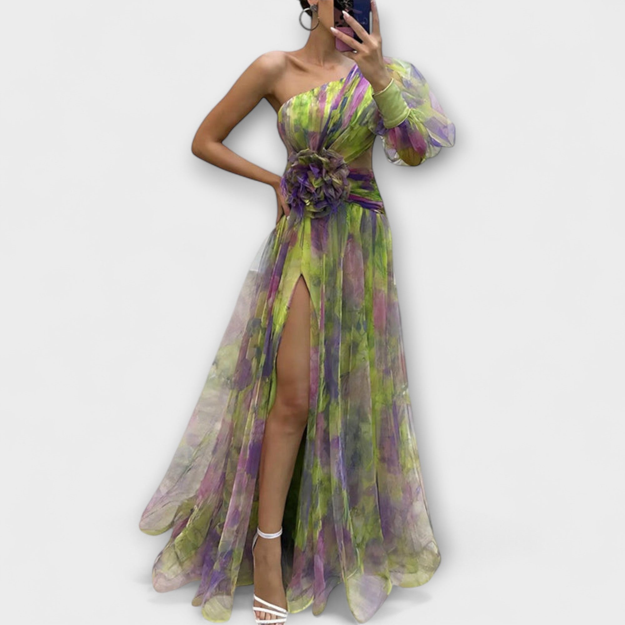 Minna – Abito Maxy Amelie Asimmetrico