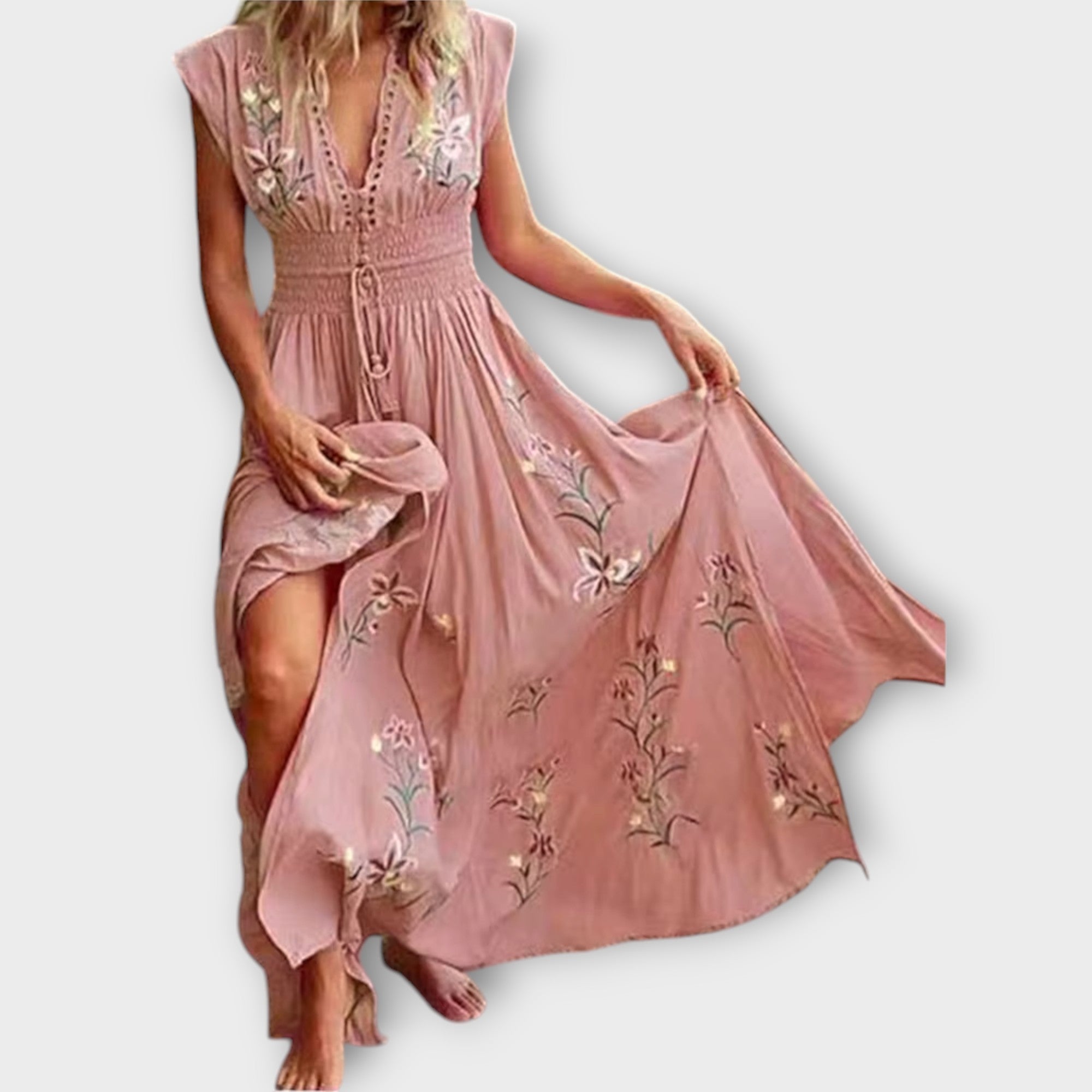 Felizia – Abito Boho con incantevoli ricami