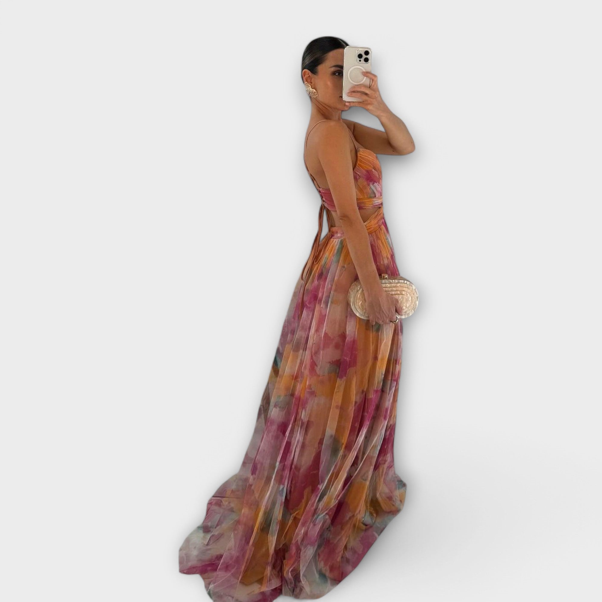 Abito Maxy Annai in Mesh - Elegante e Scolpito