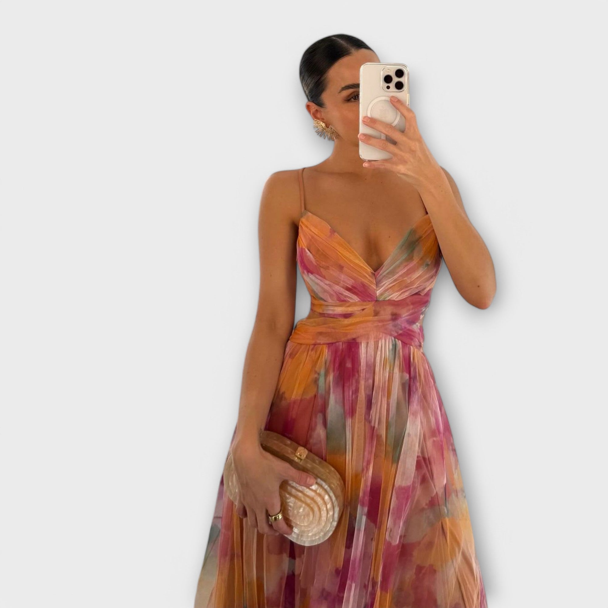 Abito Maxy Annai in Mesh - Elegante e Scolpito