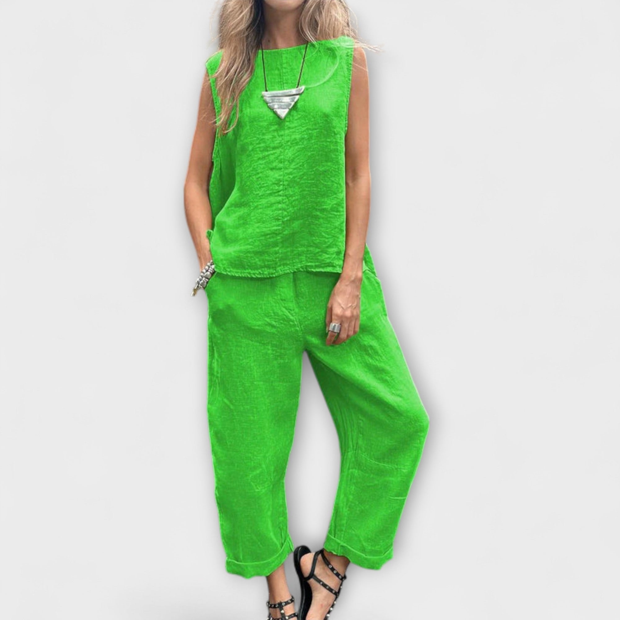 Jennifer - Outfit in Cotone e Lino Relax