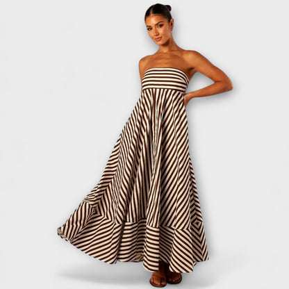 Abito Maxi Rüsch Nocturnal Charm