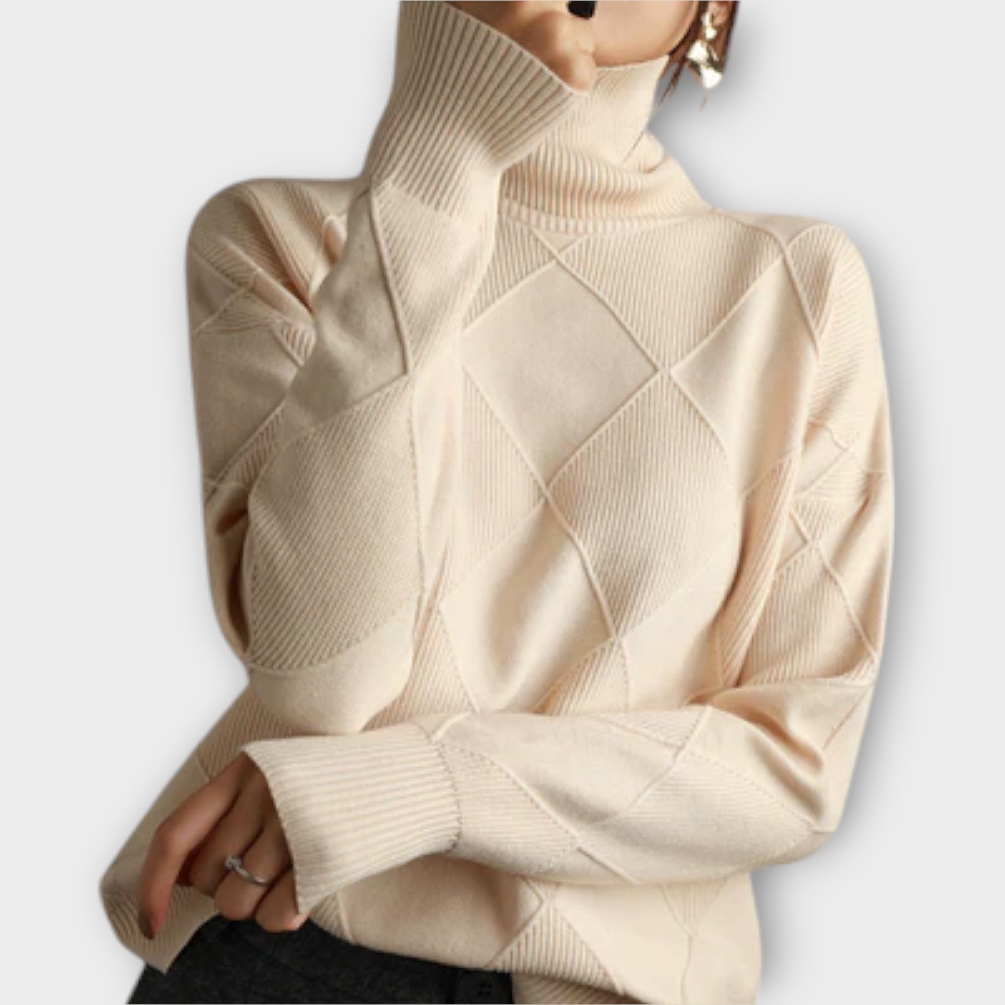 Melanie - Maglione con Collo Alto Confortevole