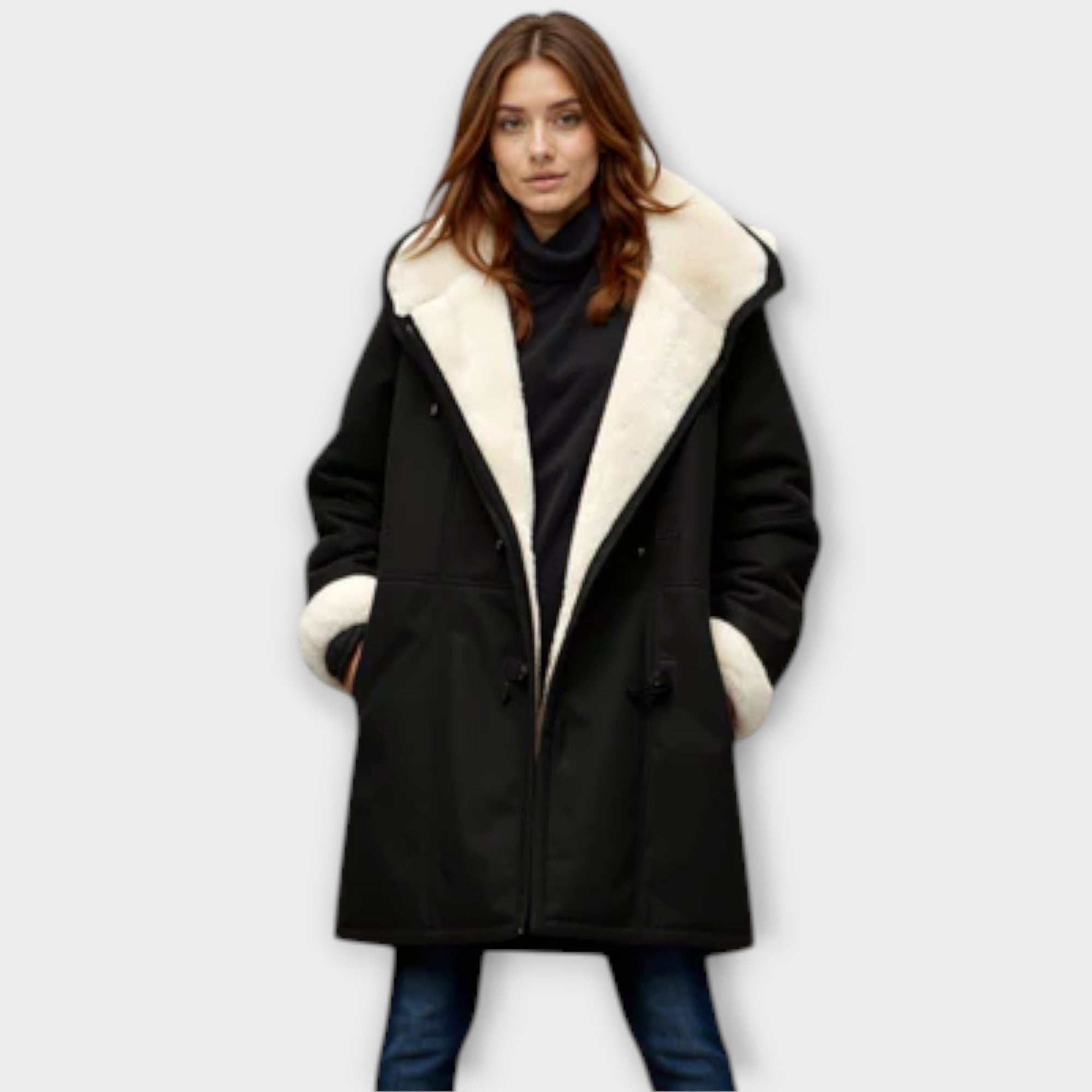 Antonia - Cappotto Foderato in Pelliccia Morbida