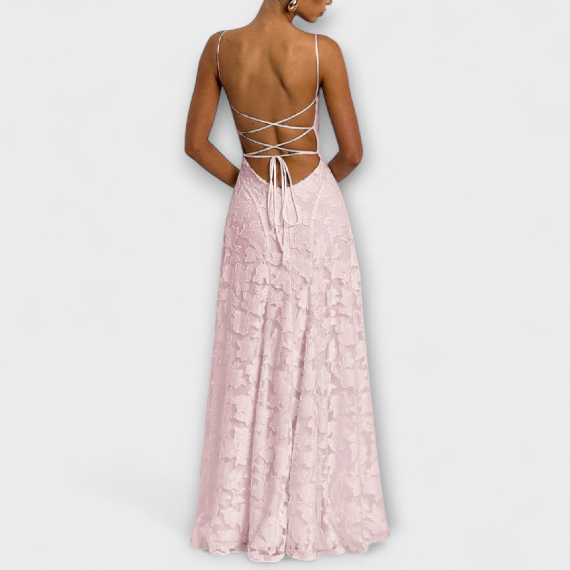 Emberly - Elegante Maxidress in Jacquard