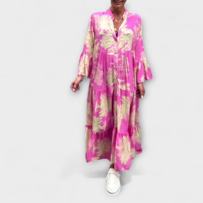 Nerina - Elegante Abito Maxi Floreale