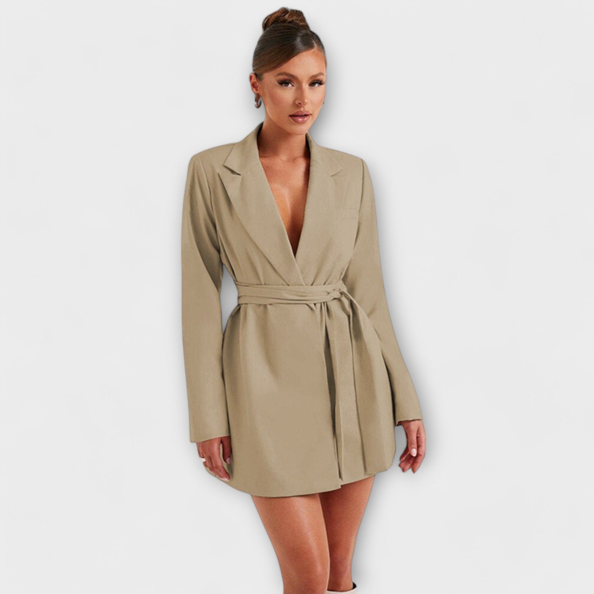 Abito blazer con scollatura a V