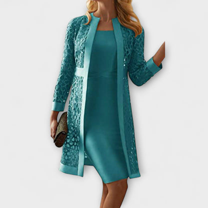 Runa - Elegante Abito Due Pezzi in Pizzo