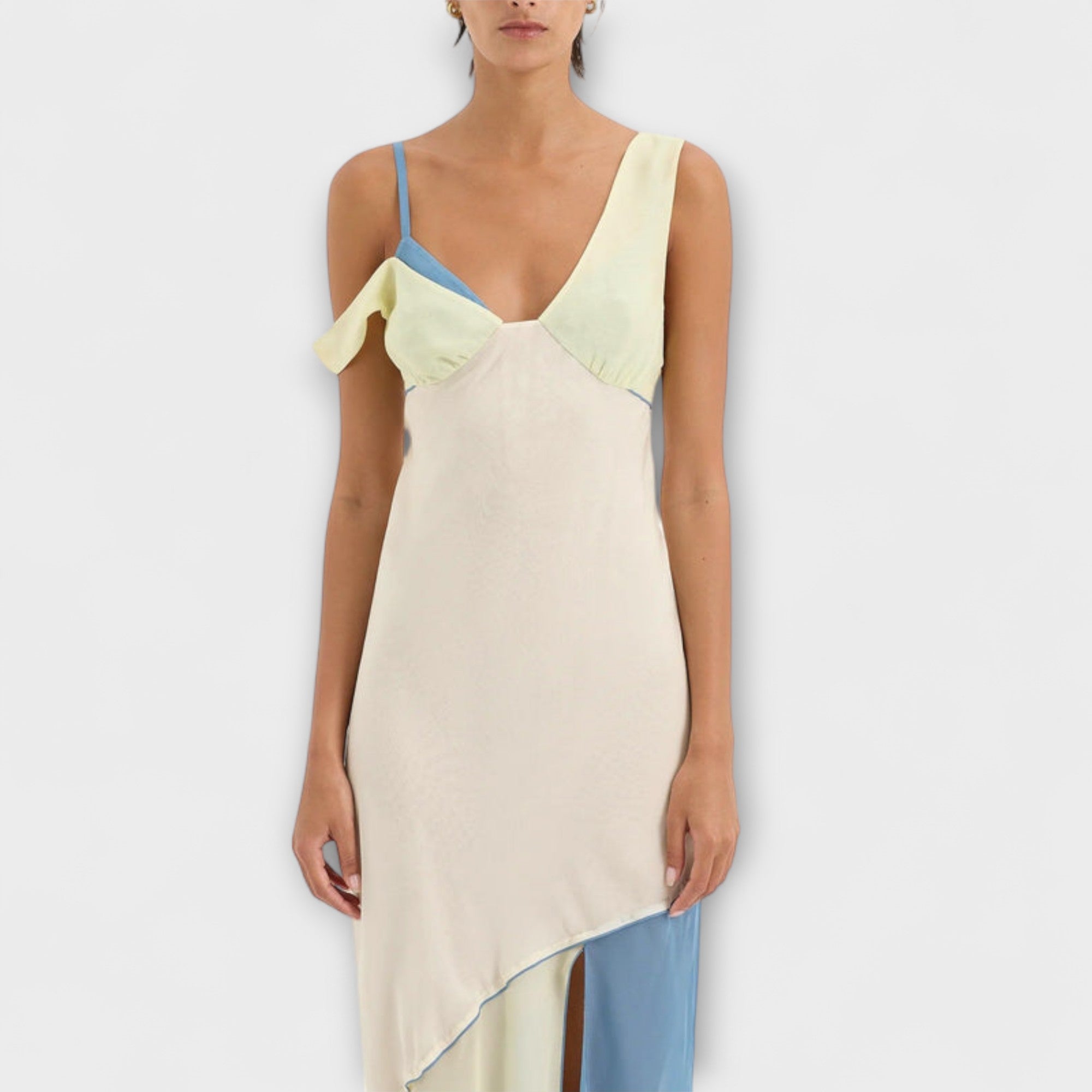 Alora - Vestito Midi Thames con Dettagli Splice