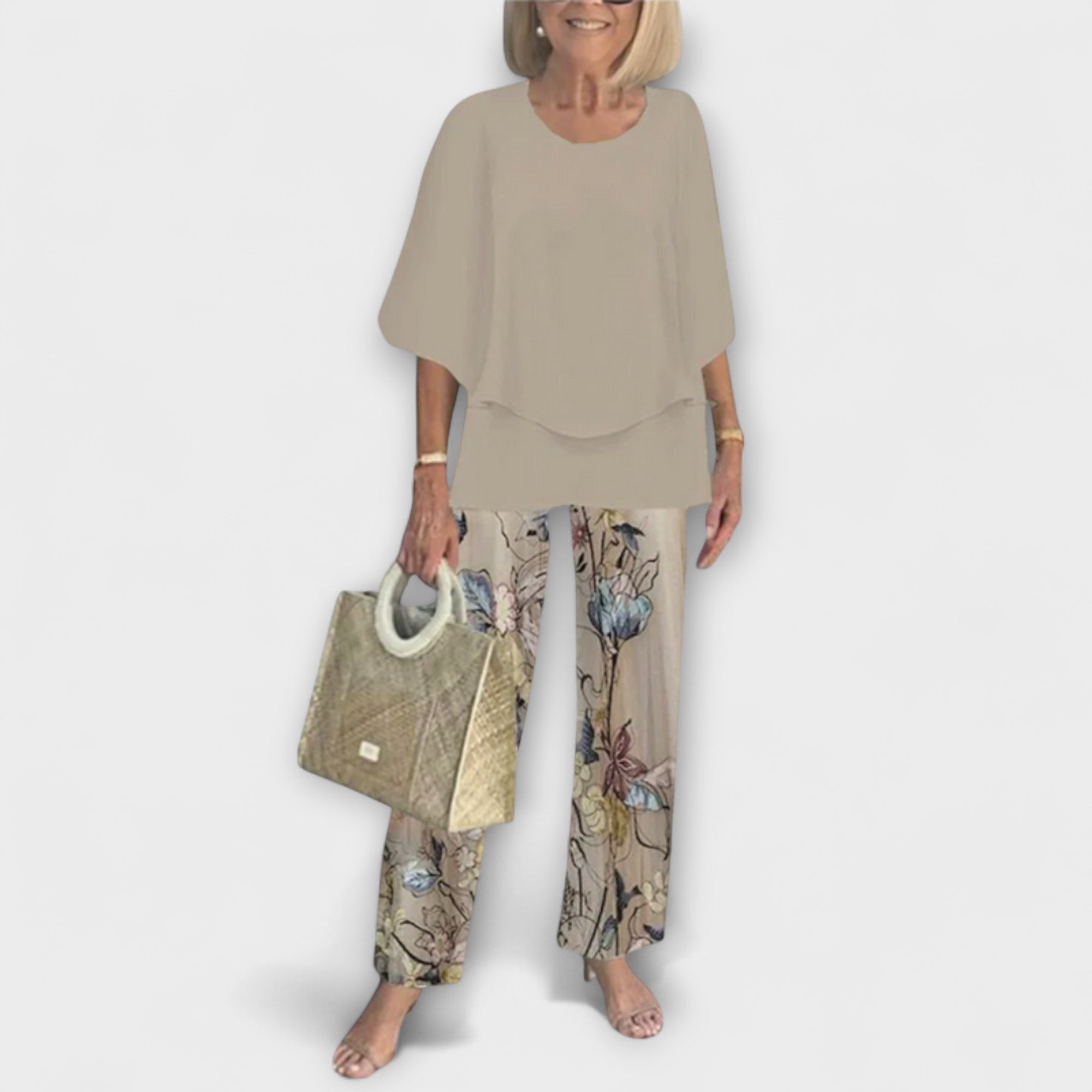 Rosamund - Set moderno con blusa comoda e pantaloni