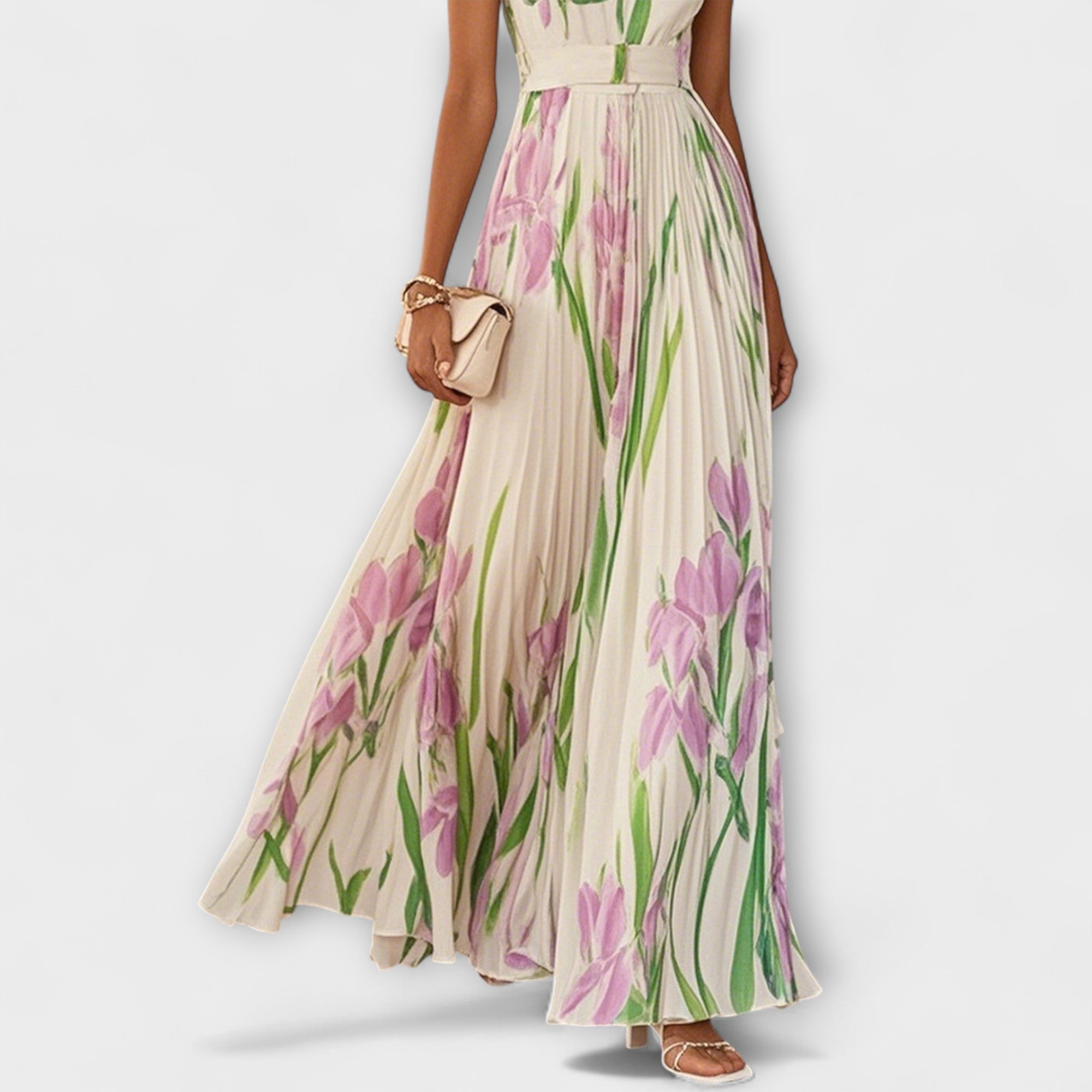 Abito Maxy in Chiffon a Fiori
