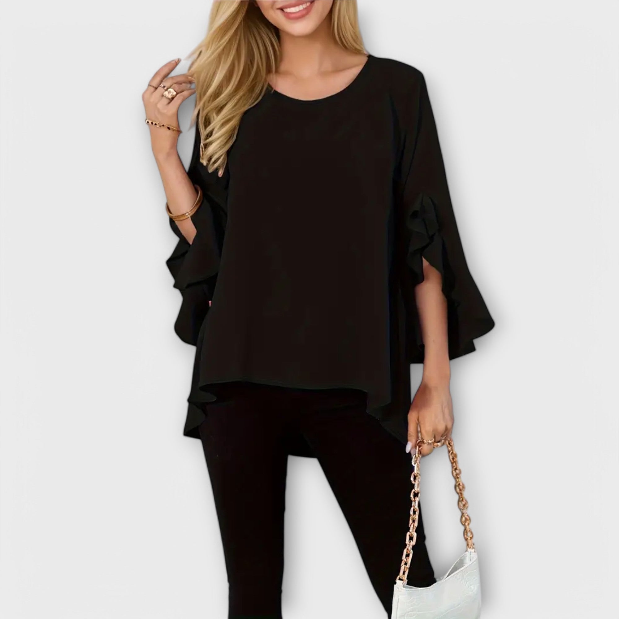 Aria - La perfetta blusa primaverile con scollo rotondo