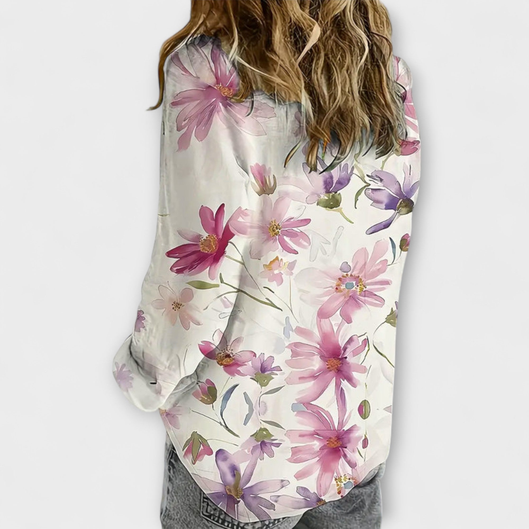 Gaida - Blusa floreale leggera per l'estate
