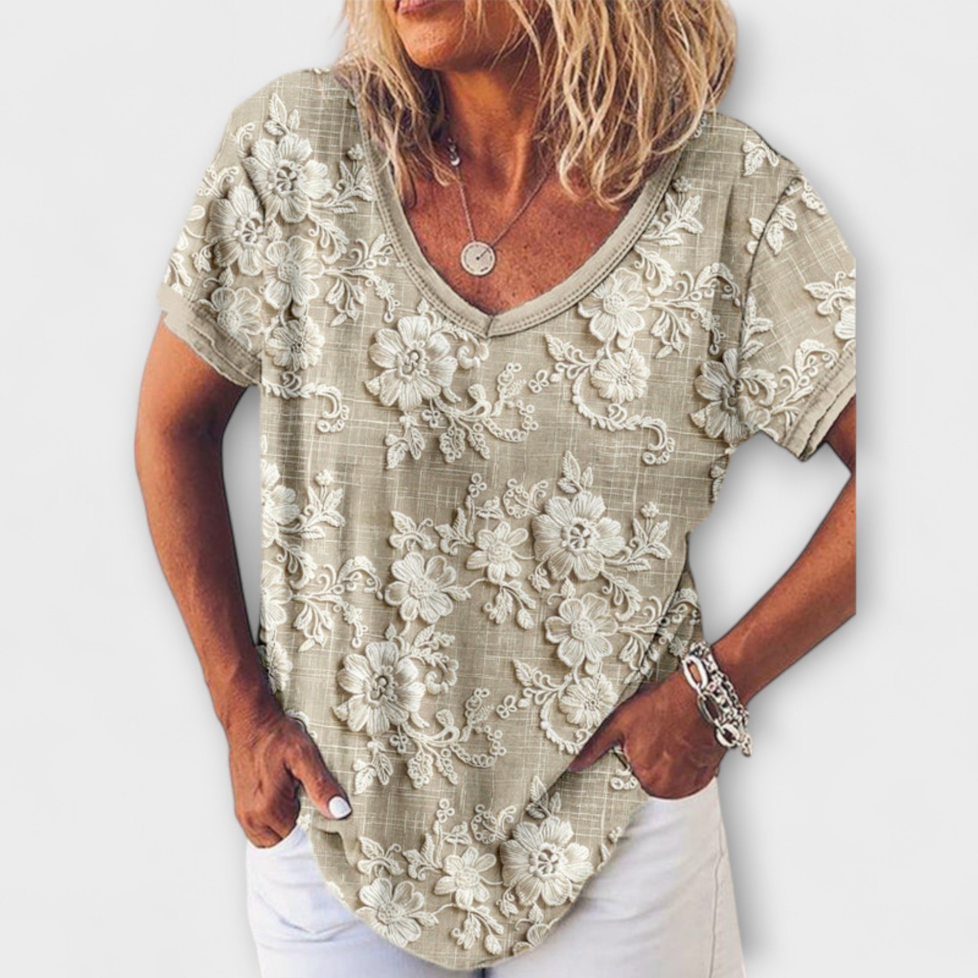Mia - Blusa con stampa floreale