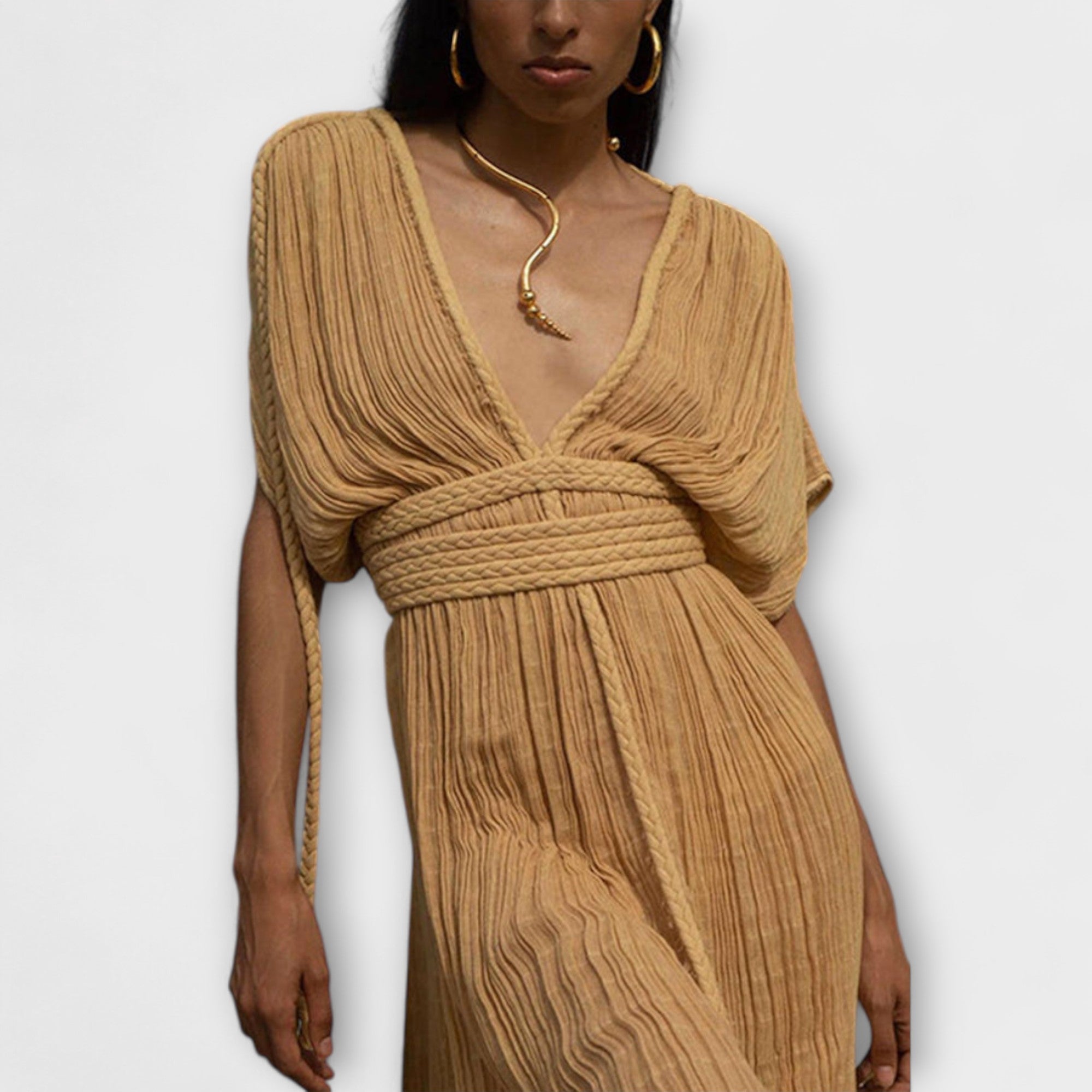 Abito kimono-maxi in stile greco