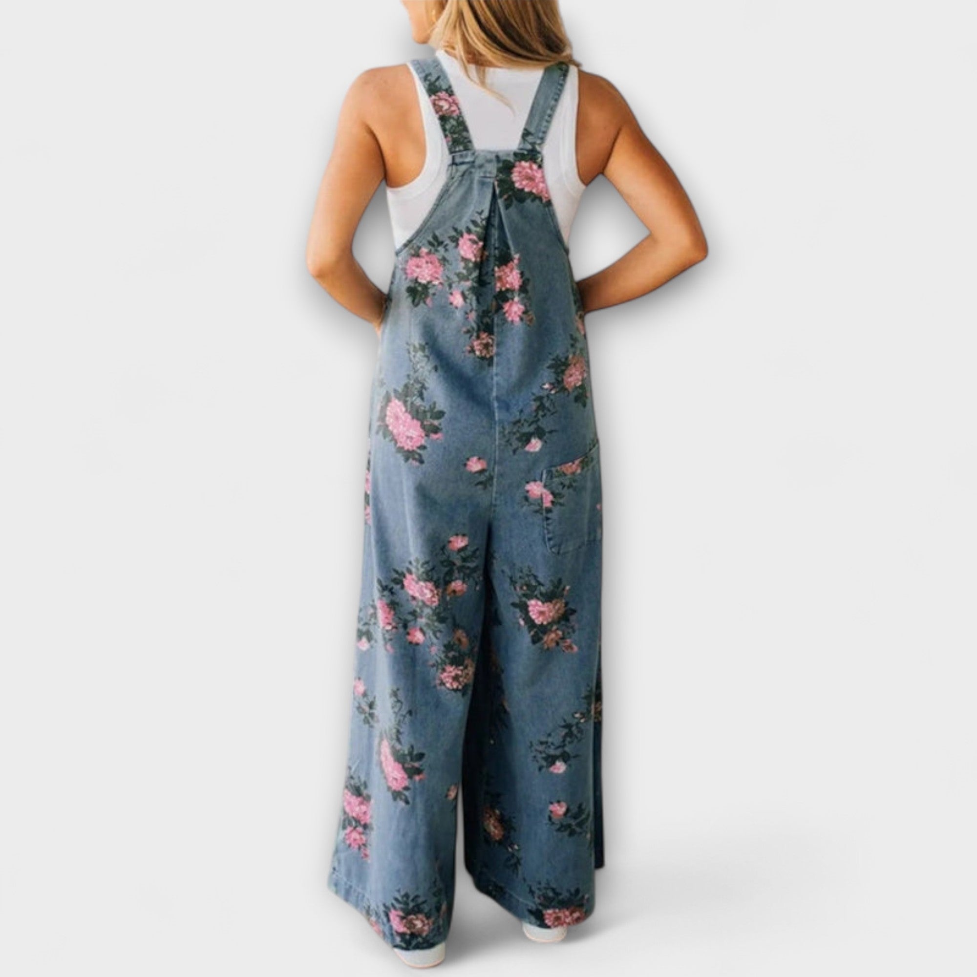 Mirona - Salopette in denim con vestibilità rilassata