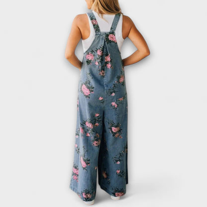 Mirona - Salopette in denim con vestibilità rilassata