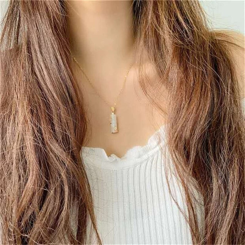 Collana con pendente in Giada