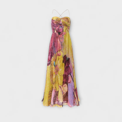 Kiara - Maxidress con vivace stampa Ikat