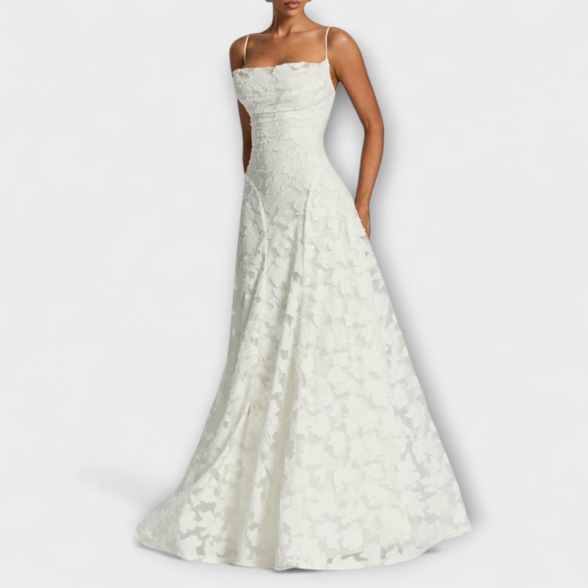 Emberly - Elegante Abito Maxy in Jacquard