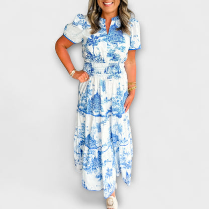 Eliza - Abito Maxi in Toile Senza Tempo