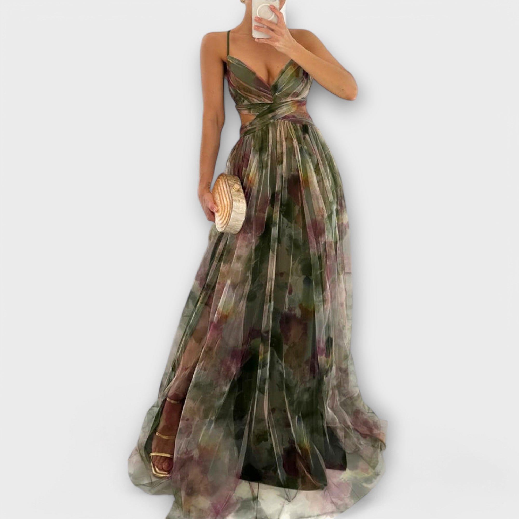 Abito Maxy Annai in Mesh - Elegante e Scolpito