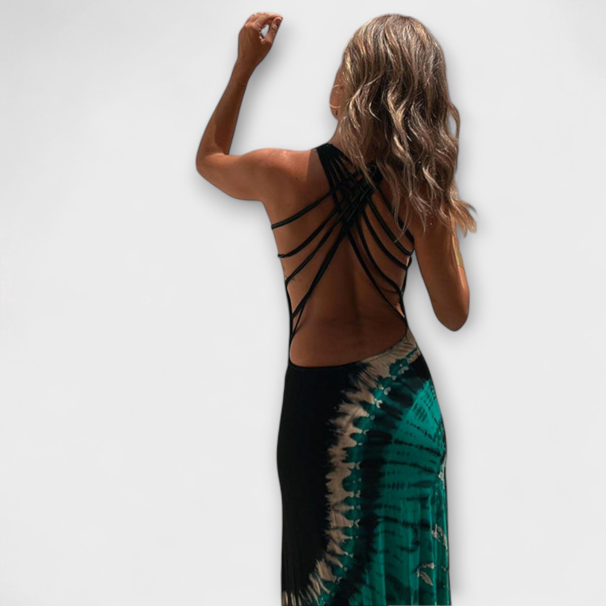 Livia - Maxidress con tie-dye cielo stellato