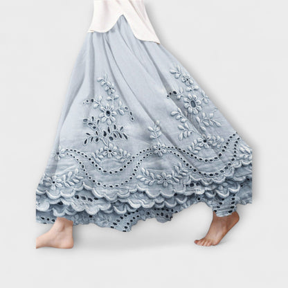 Luna – Maxigonna Boho Con Ricamo