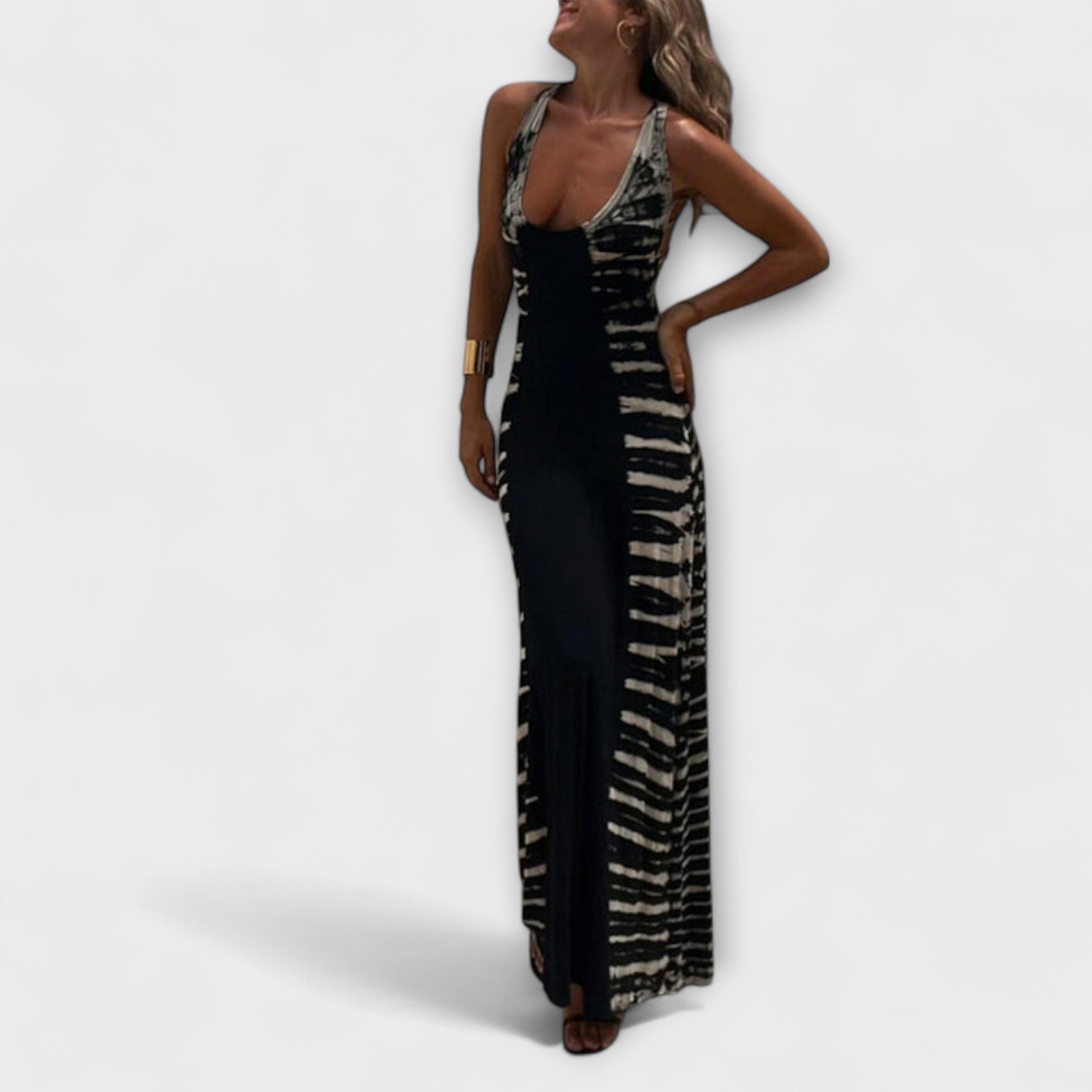 Livia - Maxidress con tie-dye cielo stellato