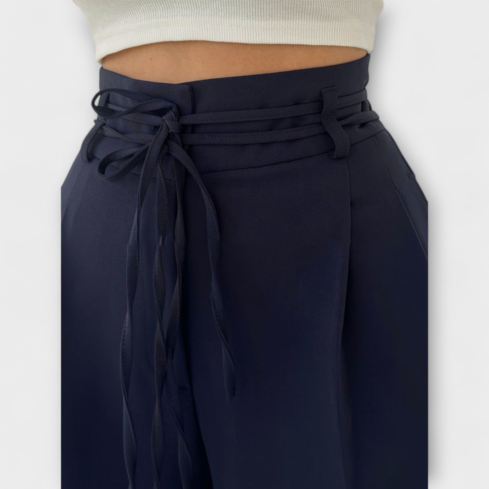 Jill - Pantaloni casual con lacci