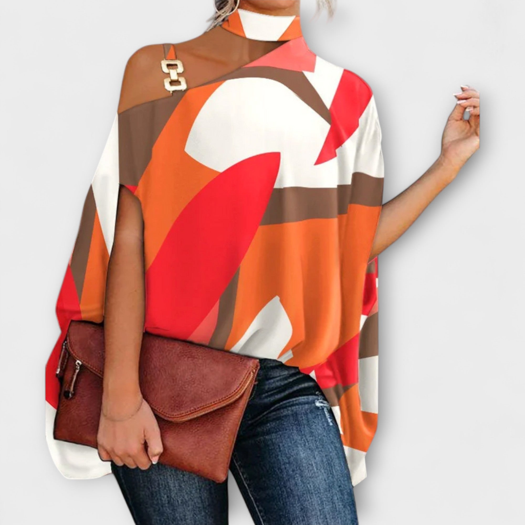 Blusa senza spalline per donne