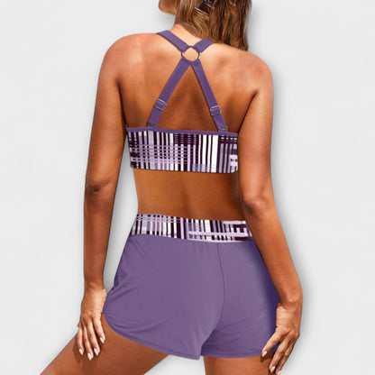 Janelle - Bikini a Costine con Vita Alta