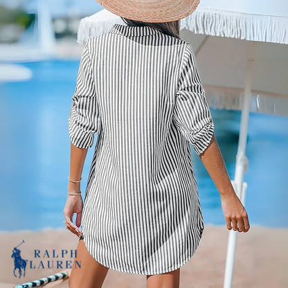R. Ꮮаᴜгеn Abito Camicia Classico a Righe