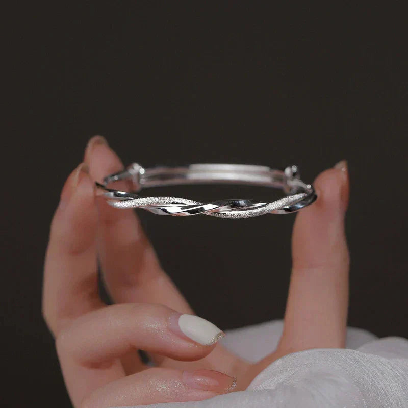 Bracciale in argento intrecciato