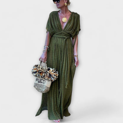 Abito kimono-maxi in stile greco