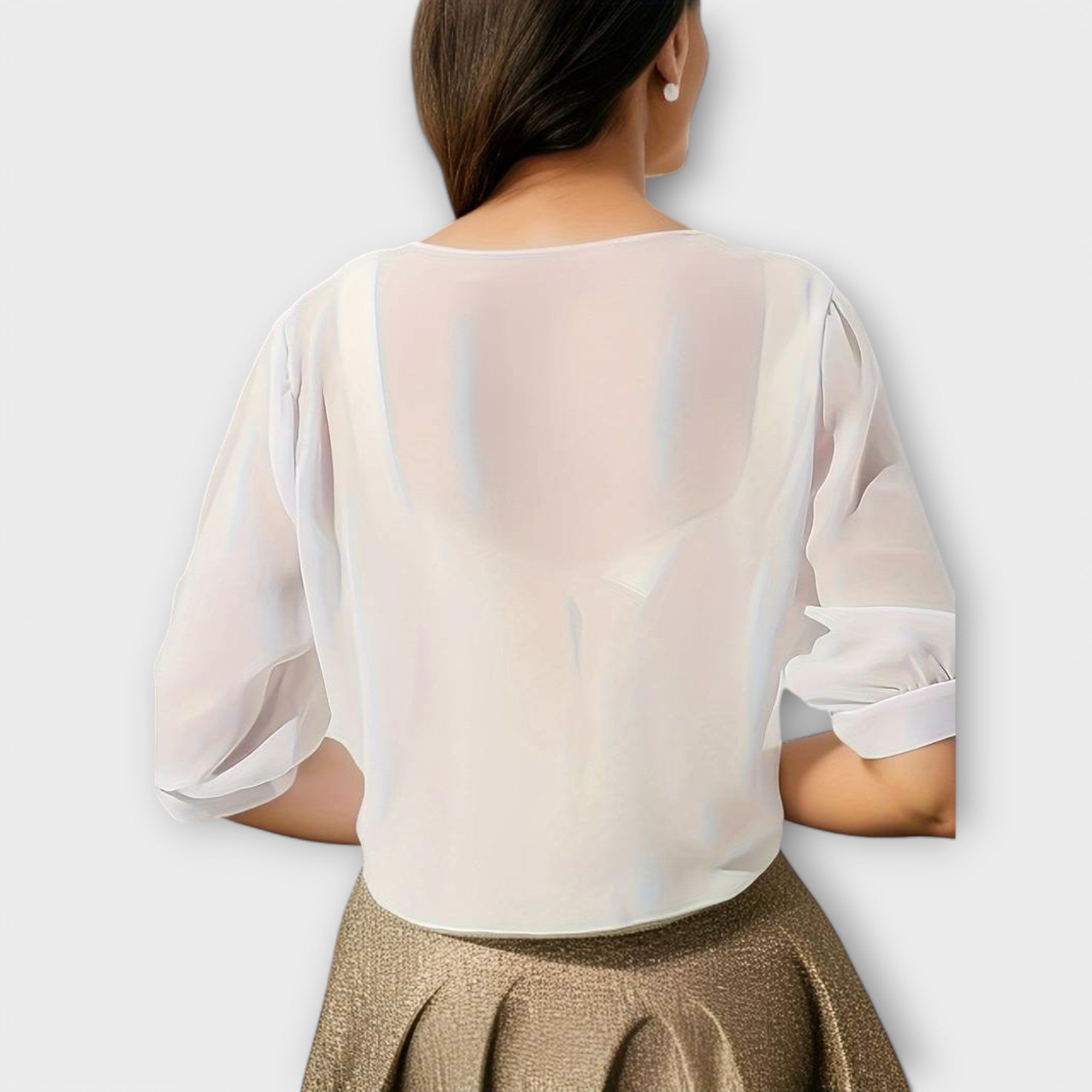 Olivia - Blusa con apertura frontale