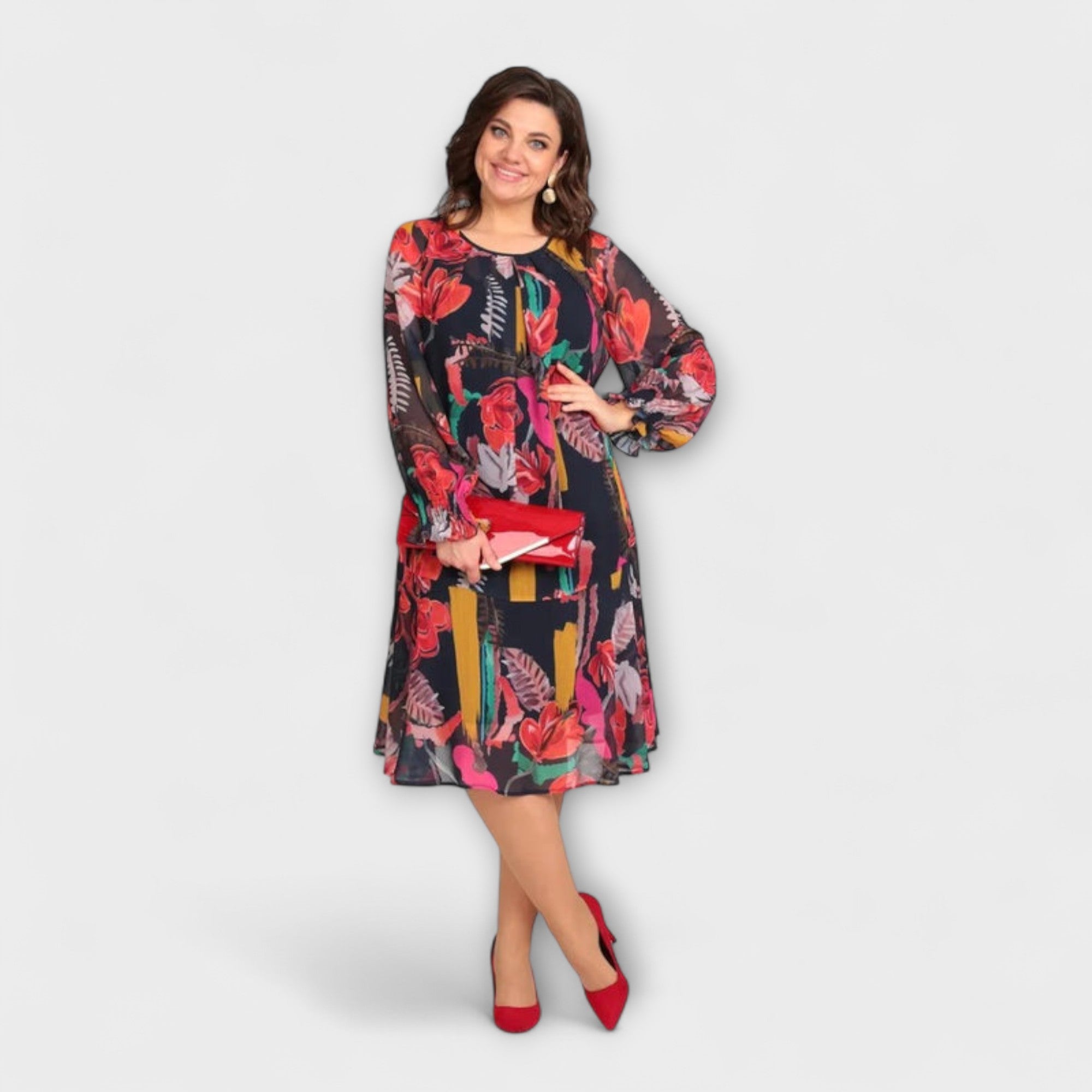 Caroline - Abito elegante in taglie forti per il massimo comfort